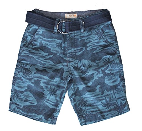 Algopix Similar Product 2 - Route66 Boy Belted Shorts Size 10 Blue