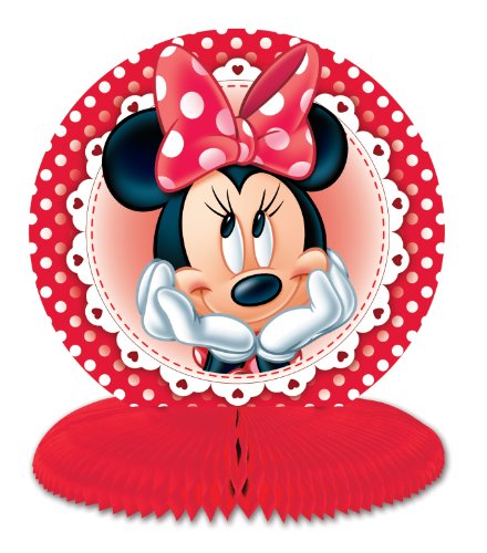 3 Minnie Mouse Honeycomb Table Centerpieces