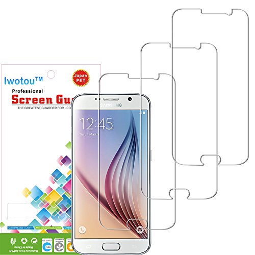 Samsung Galaxy S6 Screen Protector, Iwotou 3 Pack High Definition (HD) Clear Screen Protector Film for Samsung Galaxy S6 (Galaxy s6)
