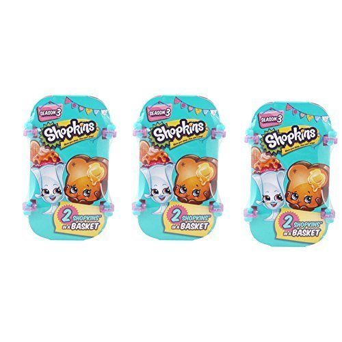 Shopkins Series 3 Basket with 2 Inside (Set of 3 Baskets)