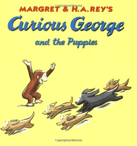 Curious George and the Puppies Book & CD by H. A. Rey