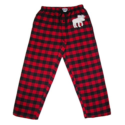 Lazy One Men's Moose Plaid Flannel PJ Pant