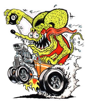 Rat Fink Coupe Decal