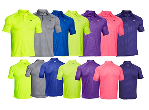 Under Armour Men's coldblack® Embossed Zip Polo