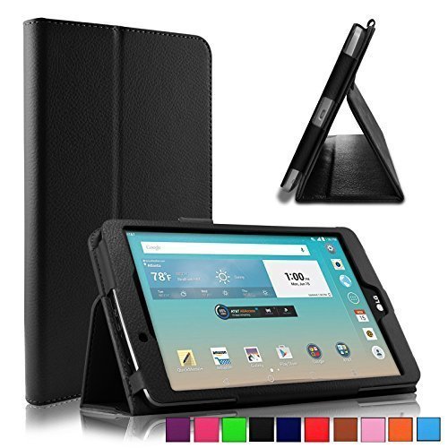 Infiland LG G Pad F 8.0 / G Pad II 8.0 Case - Folio PU Leather Stand Case Cover For LG G Pad F 8.0 (AT&T V495 /T-Mobile V496 / US Cellular UK495) & (G Pad 2 8.0 V498) 8-Inch Tablet, Black