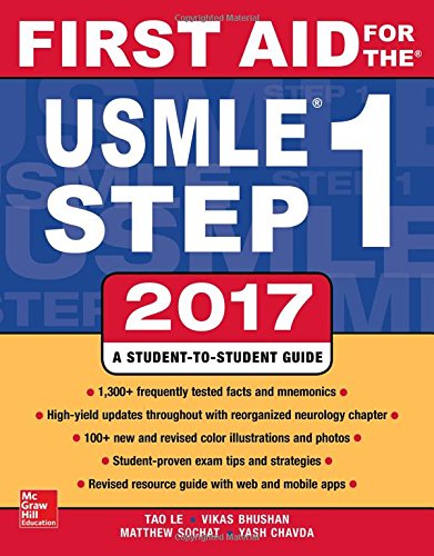First Aid for the USMLE Step 1 2017 by Tao Le