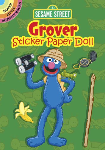 Sesame Street Grover Sticker Paper Doll (Sesame Street Paper Doll) (English and English Edition) by Sesame Street
