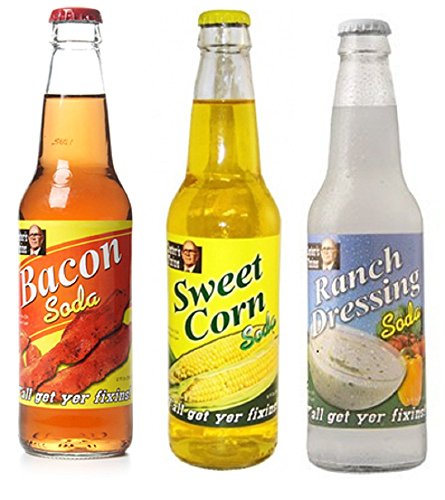 Lester's Fixin's 'Southern Style' 3-Pack - Bacon Soda, Ranch Soda, and Sweet Corn Soda