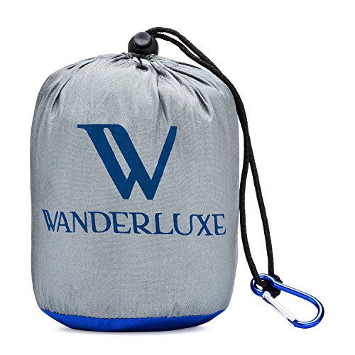 Wanderluxe Compact Beach and Outdoor Blanket | Huge 7' x 9' Folds Down To 5