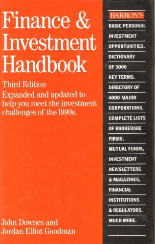 Barron's Finance and Investment Handbook by John Downes