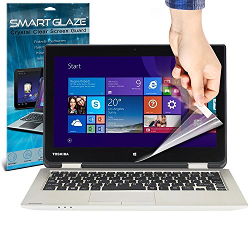 SmartGlaze ( Pack Of 3 ) TOSHIBA Satellite Radius 11 L10W-B-102 11.6 Laptop Case Custom Made Crystal Clear Premium LCD Screen Protectors Packs With Polishing Cloth & Application Card