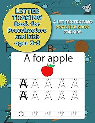 Letter tracing book for preschoolers and kids ages 3-5