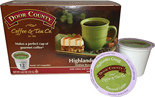 Door County Coffee Highlander Grogg, 12 Single Serve Cups