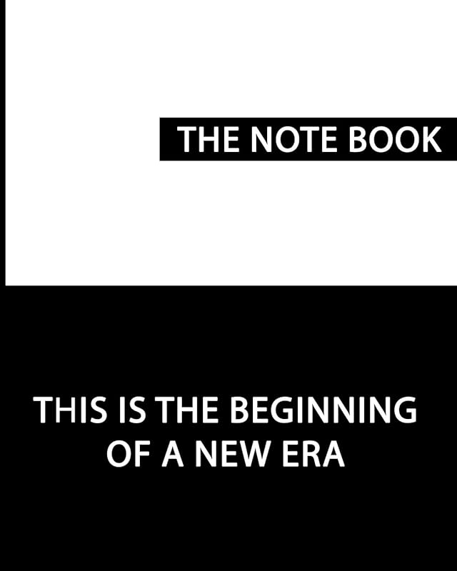 The Book Note: Black and white Note book 8x10 100 pages with lines by Mohamed El yabbouhi
