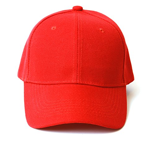 Plain Red Adjustable Hat