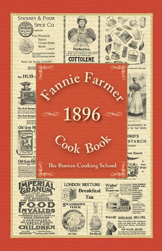 Fannie Farmer 1896 Cook Book by Fannie Merritt Farmer