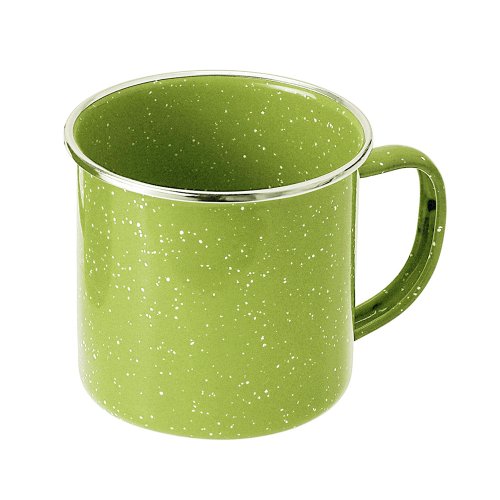 GSI camping tableware green enamel cup