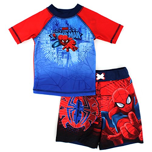 DC Comics Marvel Nickelodeon Rash Guard and Trunks Swimwear Set