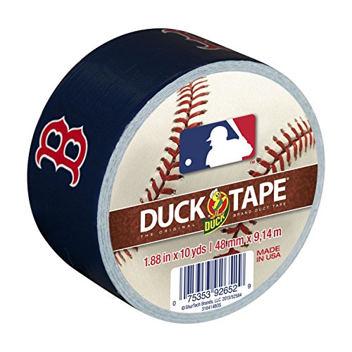Duck Brand 240687 Boston Red Sox MLB Team Logo Duct Tape, 1.88-Inch by 10-Yard, 1-Pack