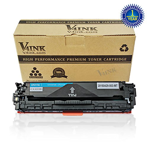 1PK V4INK ® Compatible 131A Toner Cartridge-Cyan (CF211A) for Laserjet Pro M251 M276 Toner Printers