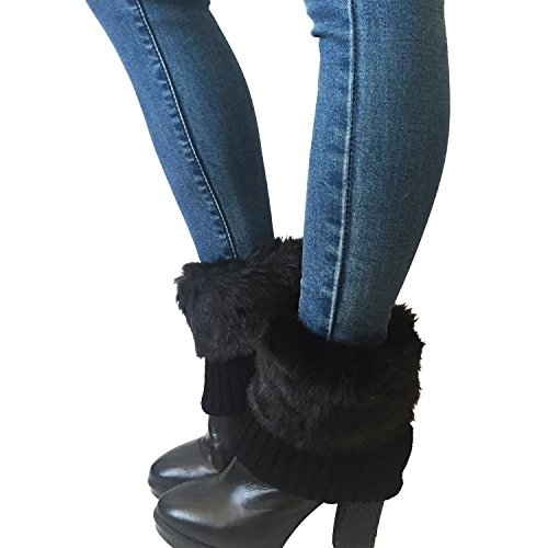 Oureamod Short Leg Warmer for Women Crochet Knitted Boot Socks