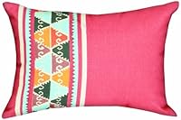 Set 2 Cuscini rossi con fiori bianchi Nuvole di Stoffa 40x40cm