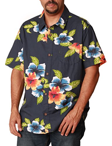 Ingear Casual Shirt Flower Button Down Hawaiian Short Sleeve Cruise Shirt