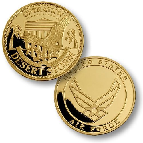 Desert Storm USAF Seal MerlinGold® Challenge Coin