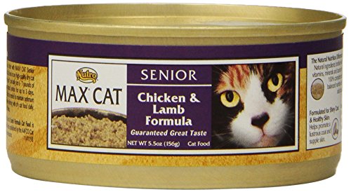 NUTRO MAX CAT Senior Chicken and Lamb Formula Canned Cat Food (Pack of 24)