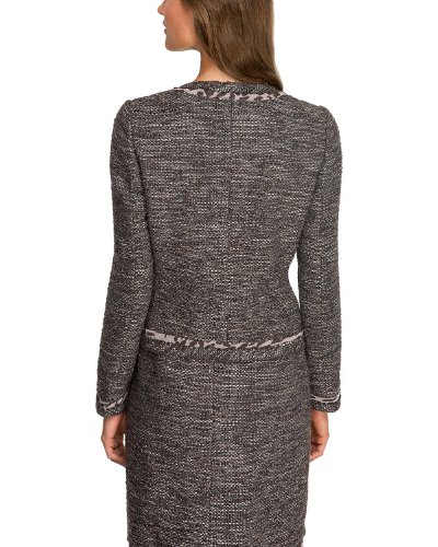 Comma Damen Blazer – Regular Fit, Mit Reverekragen, Angedeutete Taschen