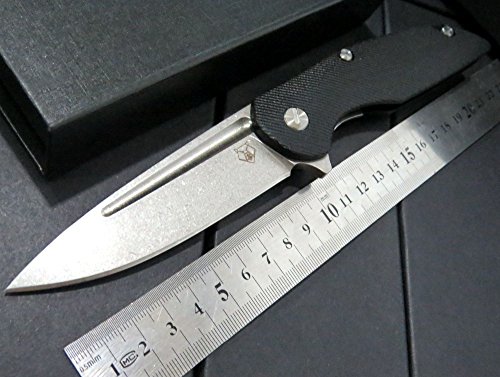 Hot Sales! Bear Tactical Folding Knife Ball Bearings Flipper D2 blade G10 + steel handle camping Knives outdoor survival knife EDC tool