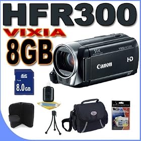 Canon VIXIA HF R300 Full HD Camcorder Accessory Saver 8GB Bundle!!