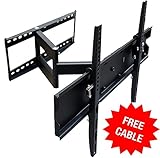 Mount-it! MI-346L Swivel Wall Mount for 32-65 Inches Sony, Samsung, Panasonic, Sharp, Insignia, LG, Vizio with HDMI Cable