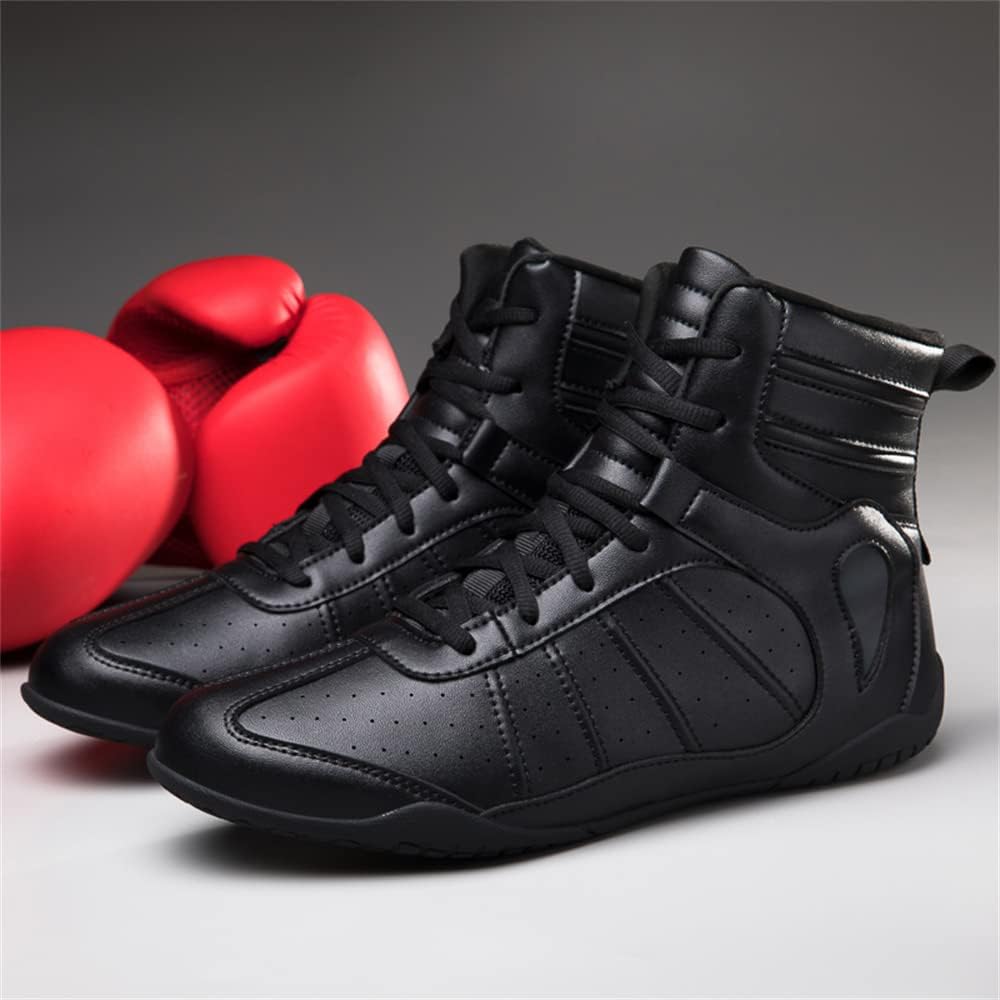 Mens Womens Boxing Boots Fashion Boxers Fitness Sneakers Breathable Sparring Trainers Mesh Wrestling Athletic Shoes_vogvips.com