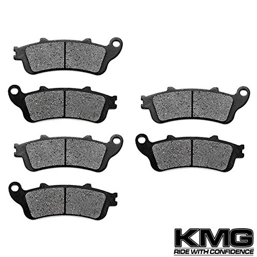 KMG® 2004-2011 Honda VTX 1800 N1 N2 N3 Front + Rear Carbon Kevlar Organic NAO Brake Pads Set