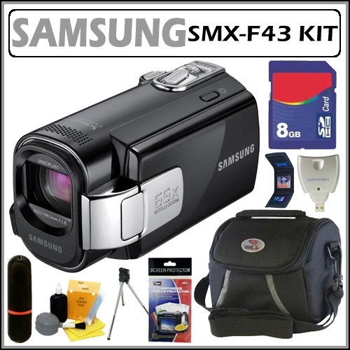 Samsung SMXF43 8GB SSD Digital Camcorder with 52x Optical Zoom + 8GB