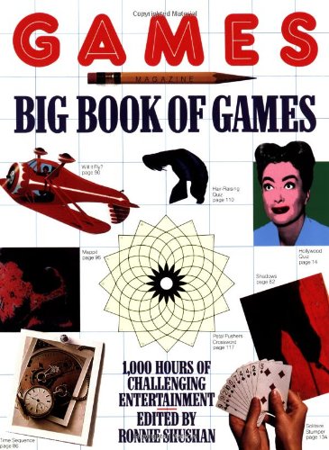 Games Magazine Big Book of Games by Ronnie Shushan
