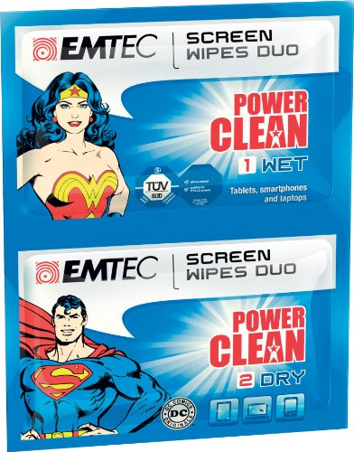 Algopix Similar Product 19 - EMTEC Power Clean Wet and Dry Wipes Duo