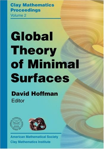 Global Theory Of Minimal Surfaces: Proceedings Of The Clay Mathematics Institute 2001 Summer School, Mathematical Sciences Research Institute, ... 25-july 27 (CLAY MATHEMATICS PROCEEDINGS, 2) by David Hoffman