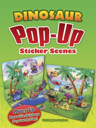 Dinosaur Pop-Up Sticker Scenes (Dover Children's Activity Books)