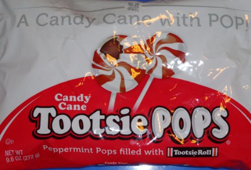 Candy Cane Tootsie Pops 9.6 oz bags 2 pack