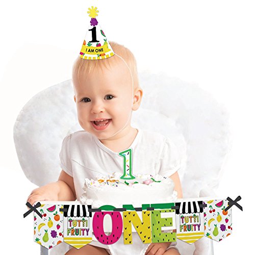 Algopix Similar Product 18 - Big Dot of Happiness Tutti Fruity 1st
