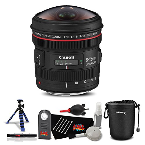 【C6993】FISHEYE CANON EF 8-15mm 4 L USM Canon EF 8-15mm f/4L Fisheye USM Ultra-Wide Zoom Camera Lens
