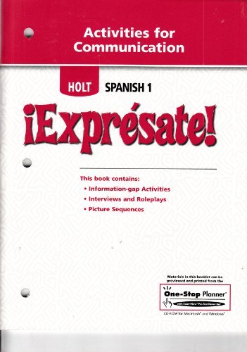 ?Expr?sate!: Activities for Communication Levels 1A/1B/1 by RINEHART AND WINSTON HOLT
