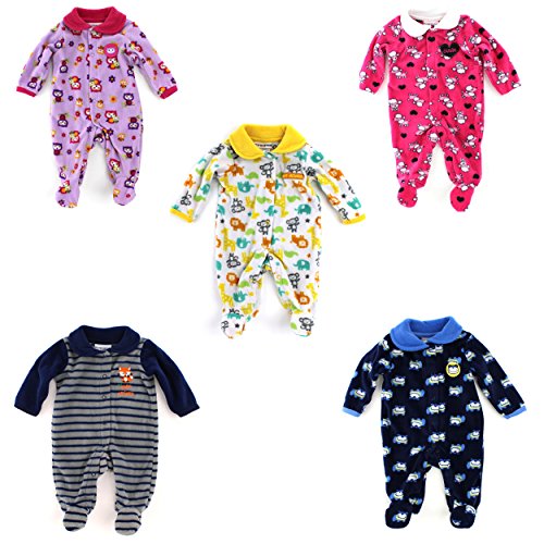 Buster Brown Boys Girls Fleece Sleep N Play Sleeper Coverall (Baby)