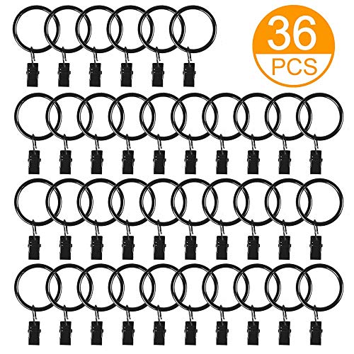 Algopix Similar Product 3 - AJSPOW 36PCS Shower Curtain with Clips