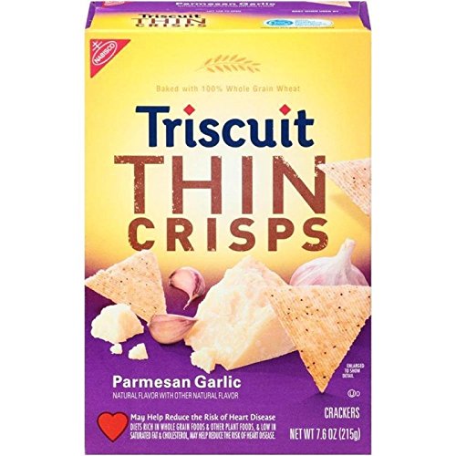 Nabisco Triscuit Thin Crisps Crackers Parmesan Garlic