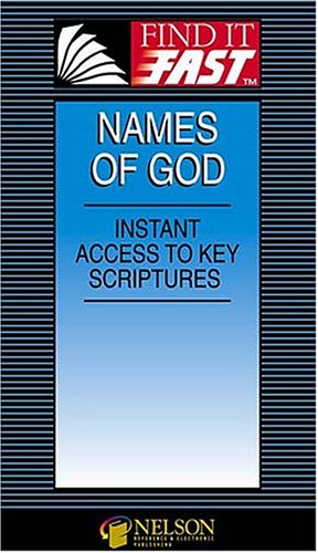 Find It Fast Names Of God by Thomas Nelson