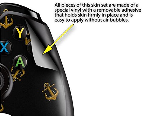 

Anchors Away Black - Holiday Bundle Decal Style Skin Set fits XBOX One Console, Kinect and 2 Controllers (XBOX SYSTEM SOLD SEPARATELY)