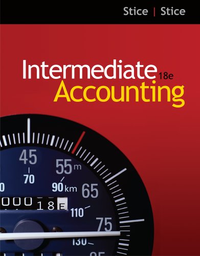 Intermediate Accounting by Earl K. Stice